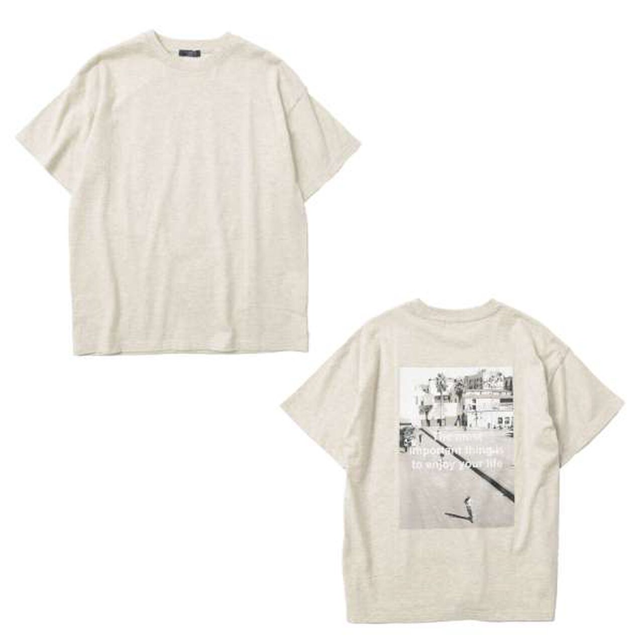 Assorted Photo Short Sleeve T-Shirt,Navy, large image number 8