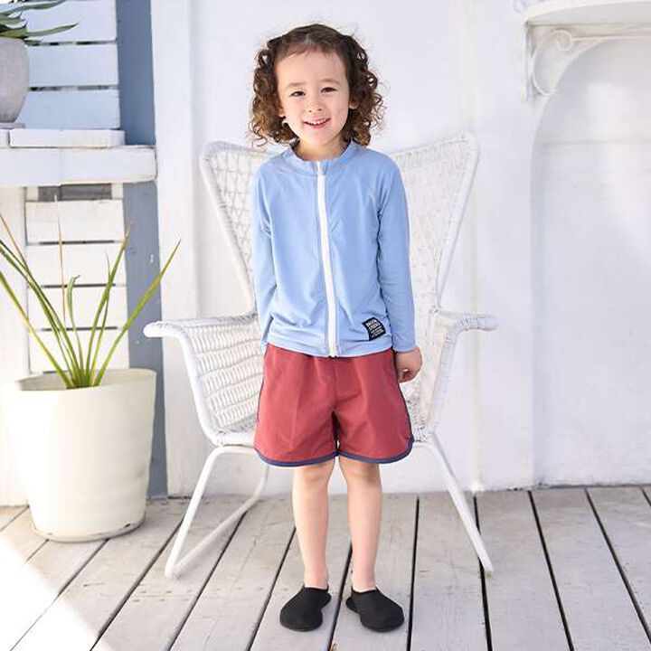 [SWIM] [UV Processing] Full Zip Mesh Rash Guard,Dark brown, medium image number 5