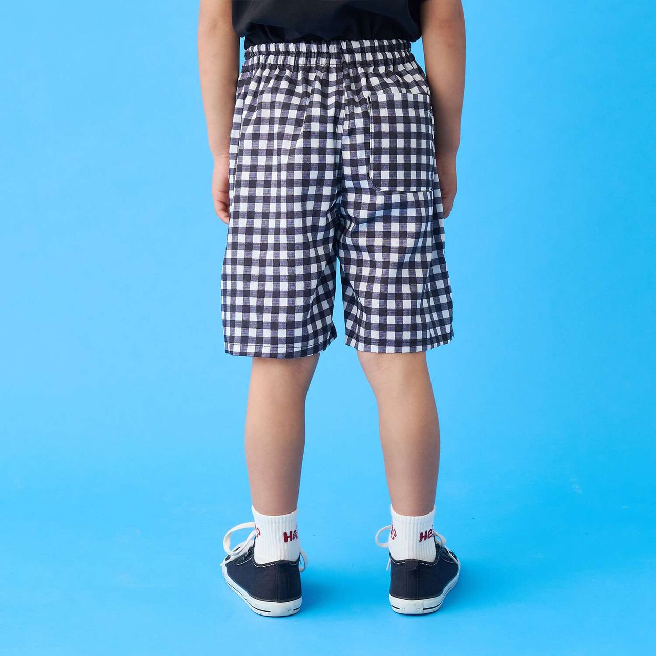[Cool Touch] All-Over Pattern Half Pants,Black, large image number 8