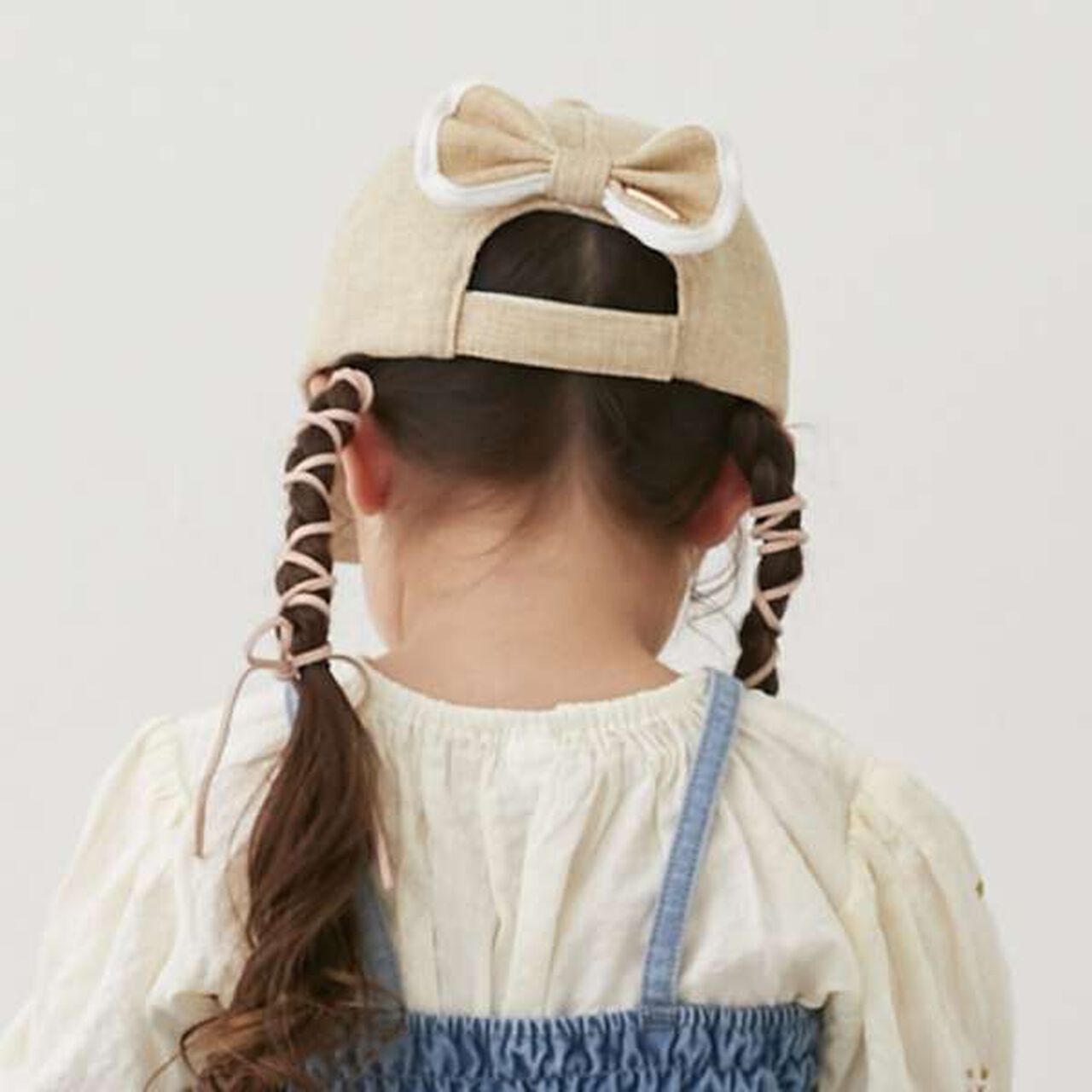 Woven Ribbon Back Cap,Black, large image number 5