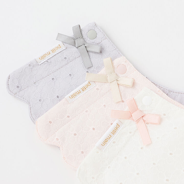 Waterproof Scallop Trim Bib,Blue gray, medium image number 3