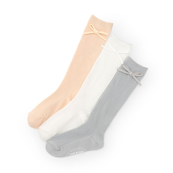 Ribbon Knee-High Socks,Gray, medium image number 7