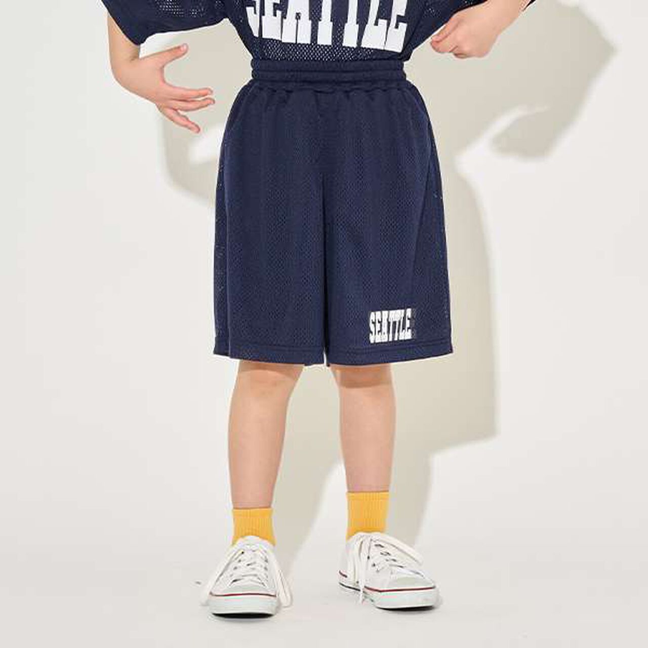 [Set Up Compatible] Mesh Half Pants,Silver gray, large image number 28