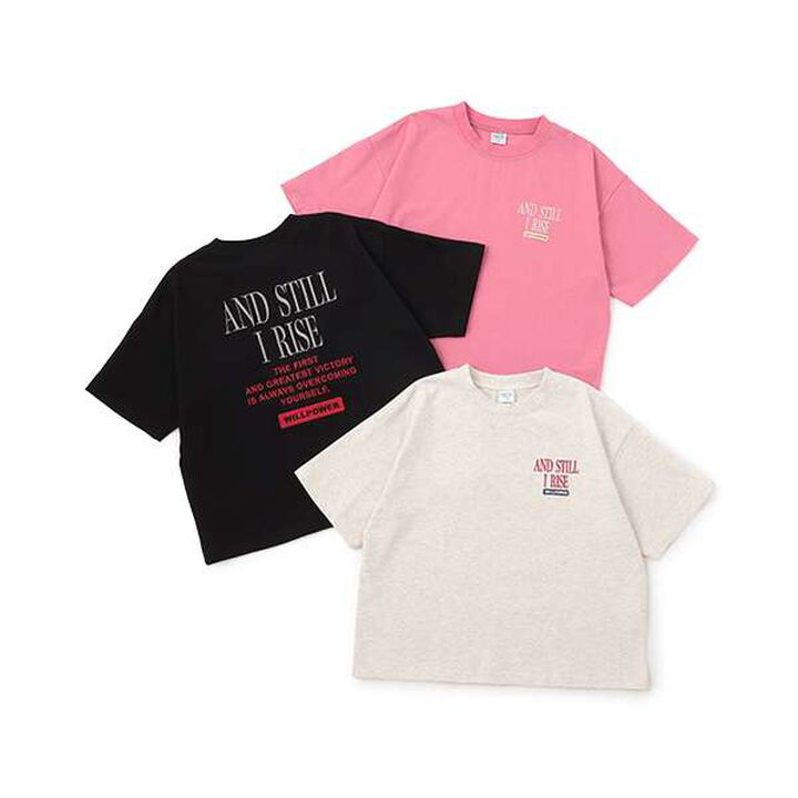 [100% Cotton Matching with Dad] Kids Logo Embroidery Big Half T-Shirt,Smoke white, medium image number 20