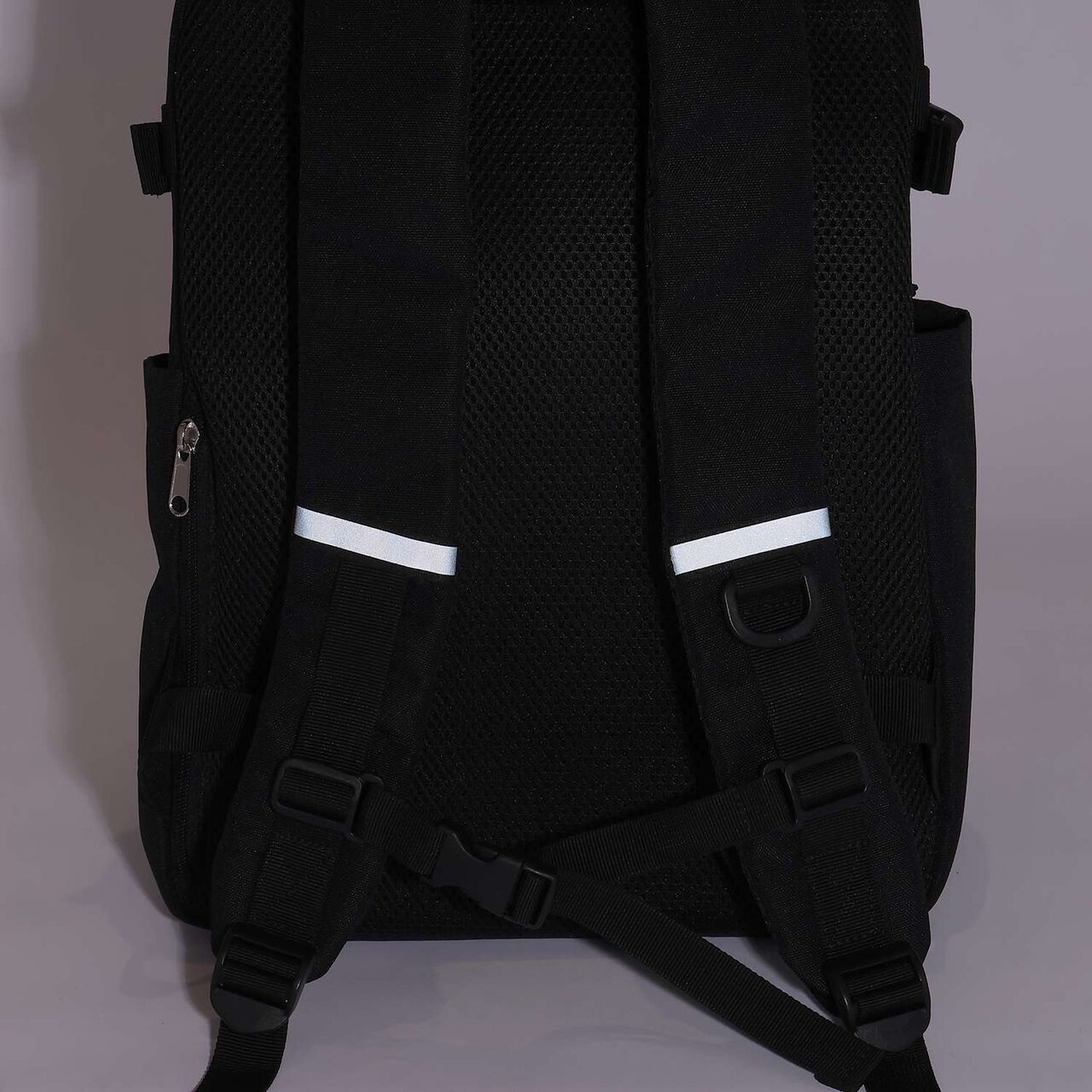 Casual Backpack with Charm,Black, large image number 6