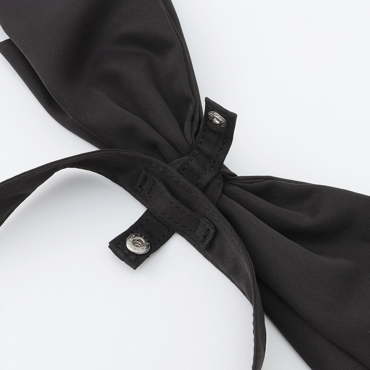 [B4 Compatible] Shoulder Ribbon Frill Tote,Black, large image number 12