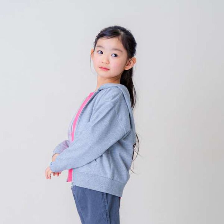 Mini Fleece Zip Parka,Top gray, medium image number 0