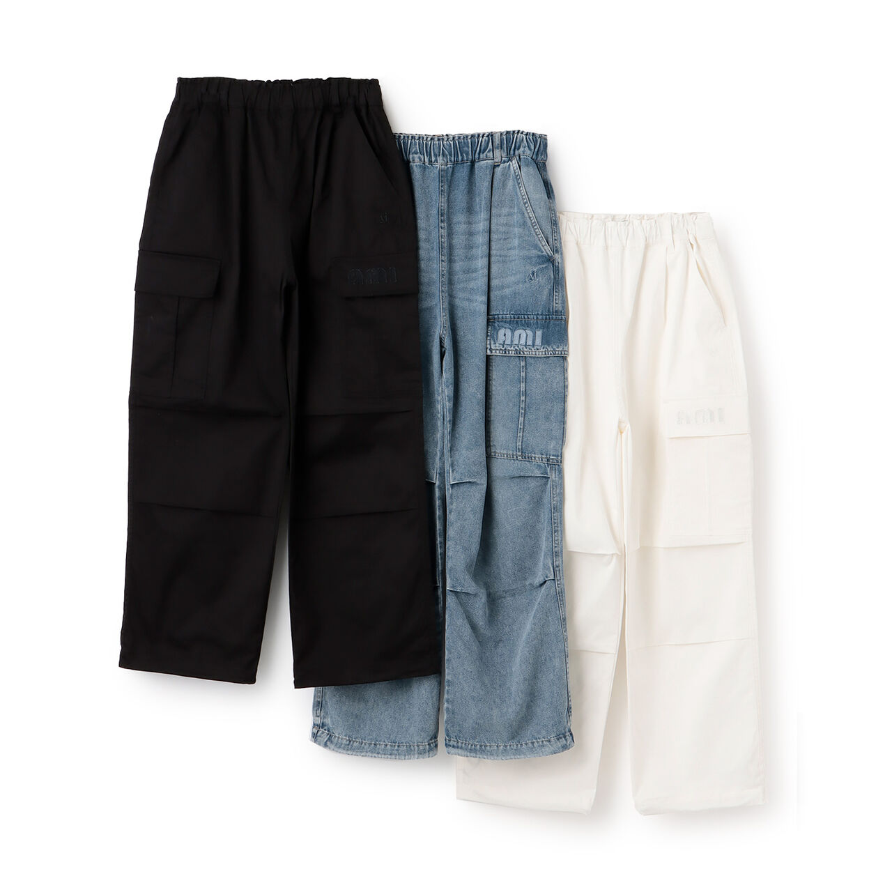 [AMI] Cargo Pants,Black, large image number 10