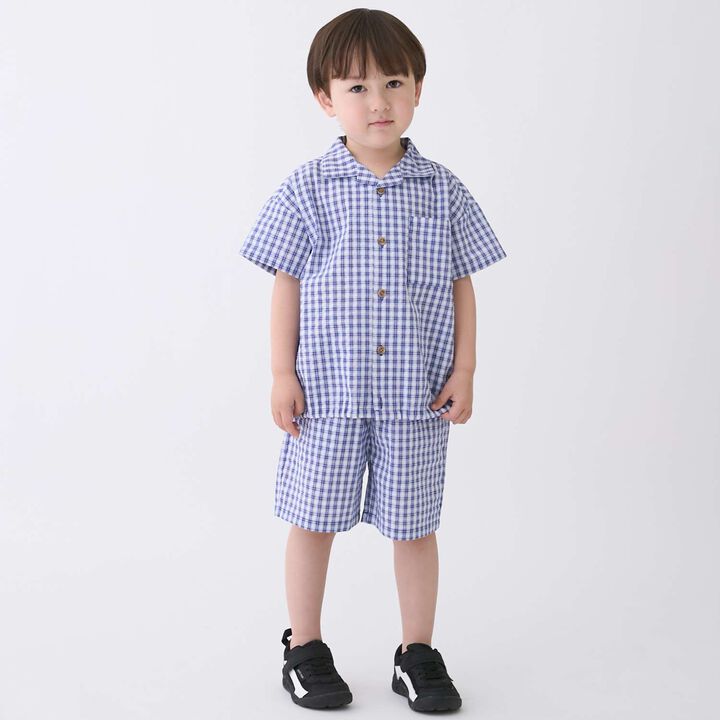 Checkered Outfit Set,Blue, medium image number 0