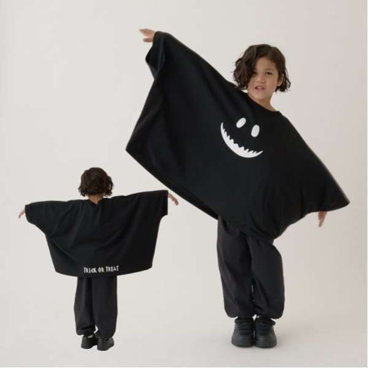 [Halloween] Transforming Ghost T-Shirt,Black, large image number 0