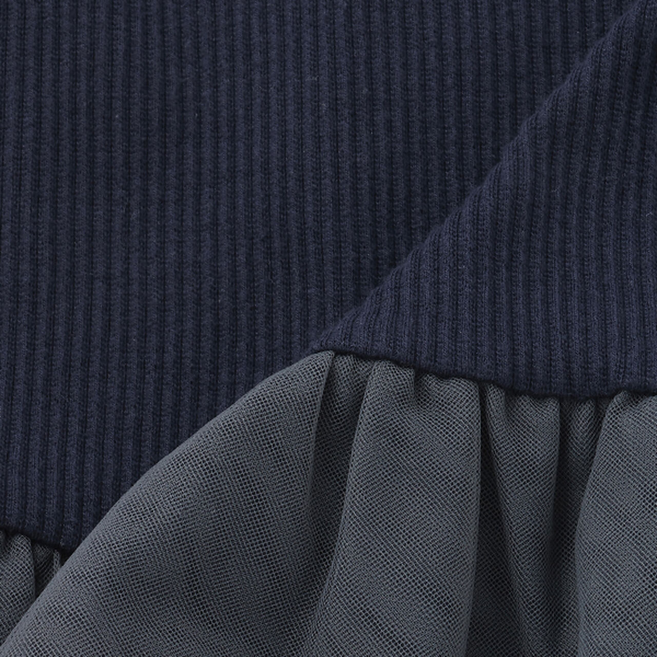 [Link] Lace Collar Tulle Tunic,Light pink, large image number 7