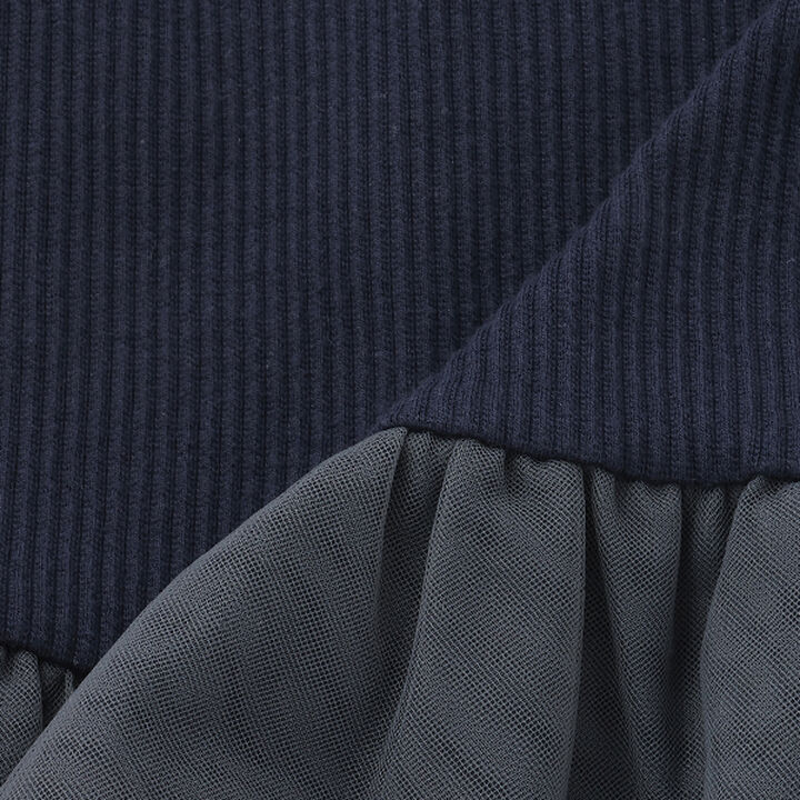 [Link] Lace Collar Tulle Tunic,Light pink, medium image number 7