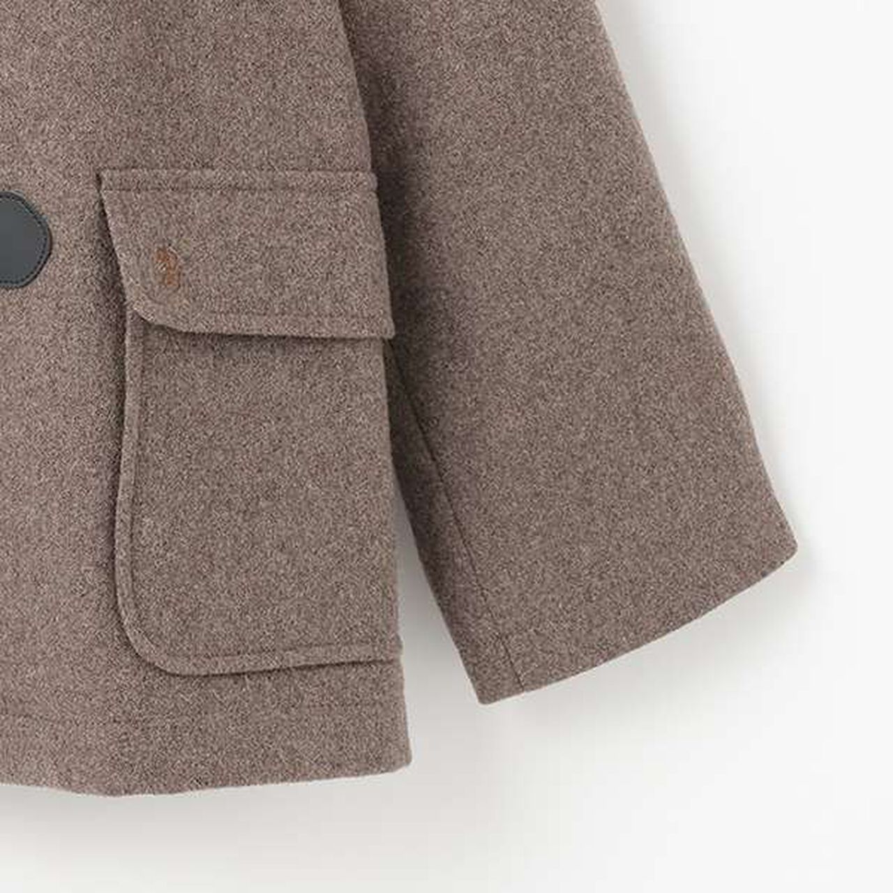 [Graduation Attire] Lightweight Quilted Lining Mid-Length Duffle Coat,Navy, large image number 8