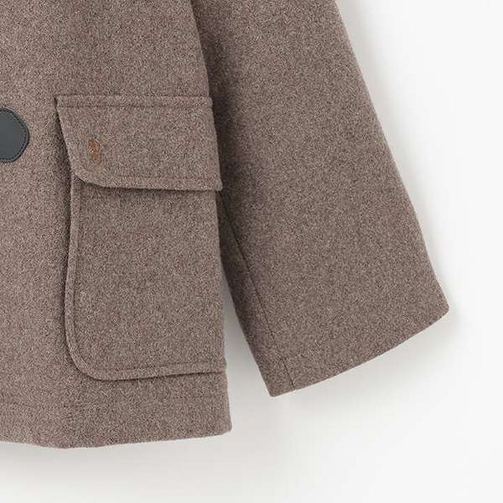 [Graduation Attire] Lightweight Quilted Lining Mid-Length Duffle Coat,Navy, medium image number 8