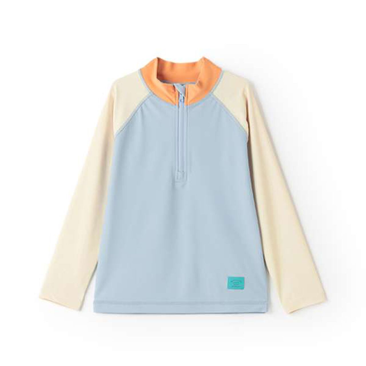 [SWIM] Half-Zip Rash Guard,Light blue, large image number 23