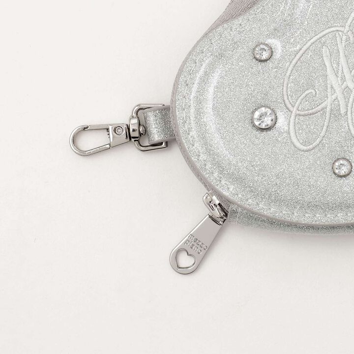 Lame Pleated Skirt with Belt,Sax blue, medium image number 12