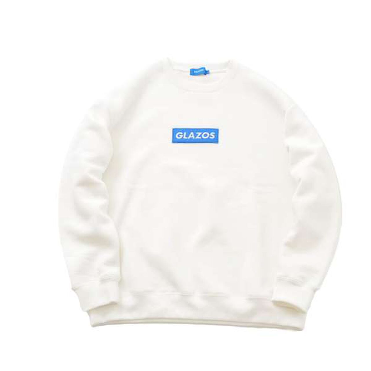 Resistant to Pilling Wool Lined Box Embroidered Logo Sweatshirt,Blue, large image number 7