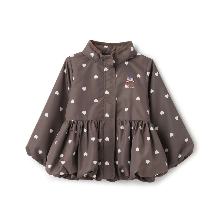 [Light & Fluffy/Water-Repellent] Peplum Windbreaker,Mocha tea, medium image number 0