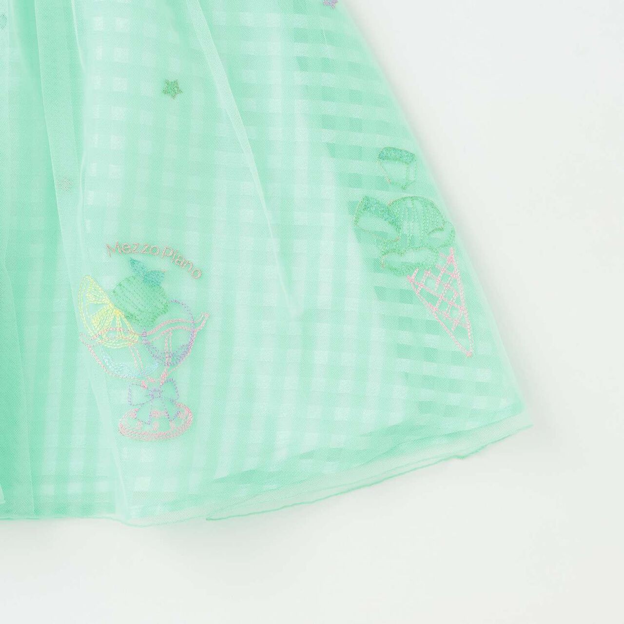 [Popular Item Restocked] Sherbet Embroidery Docking Dress [Not Available at Physical Stores],Lime, large image number 5
