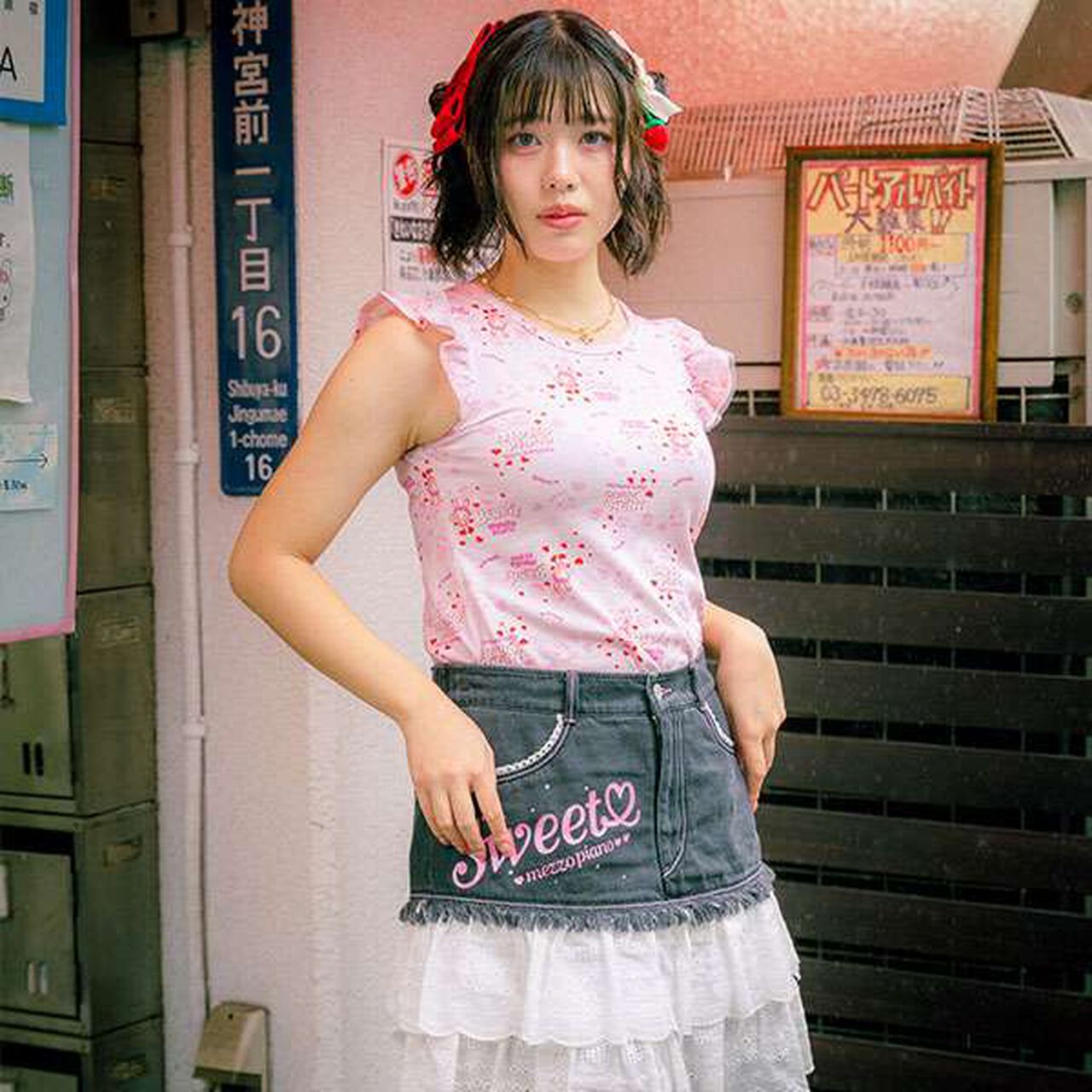 Reissue ♪ Lovely Tank Top,Pink, large image number 8