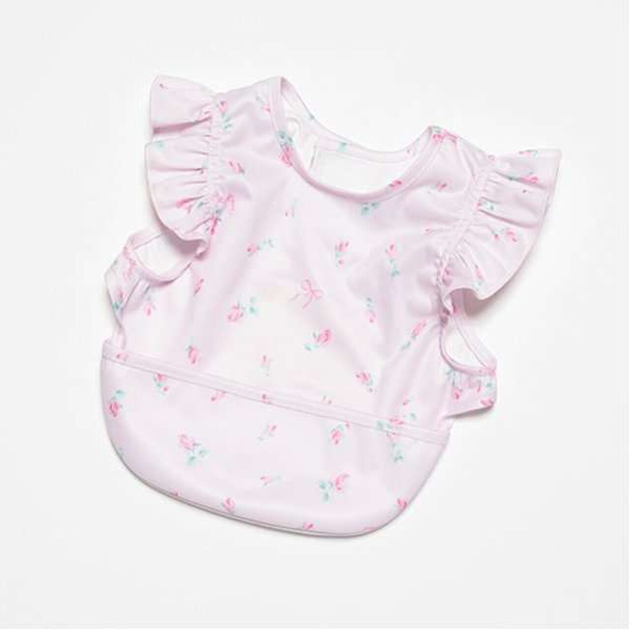 Rosebud Pattern Feeding Bib,Light pink, large image number 6