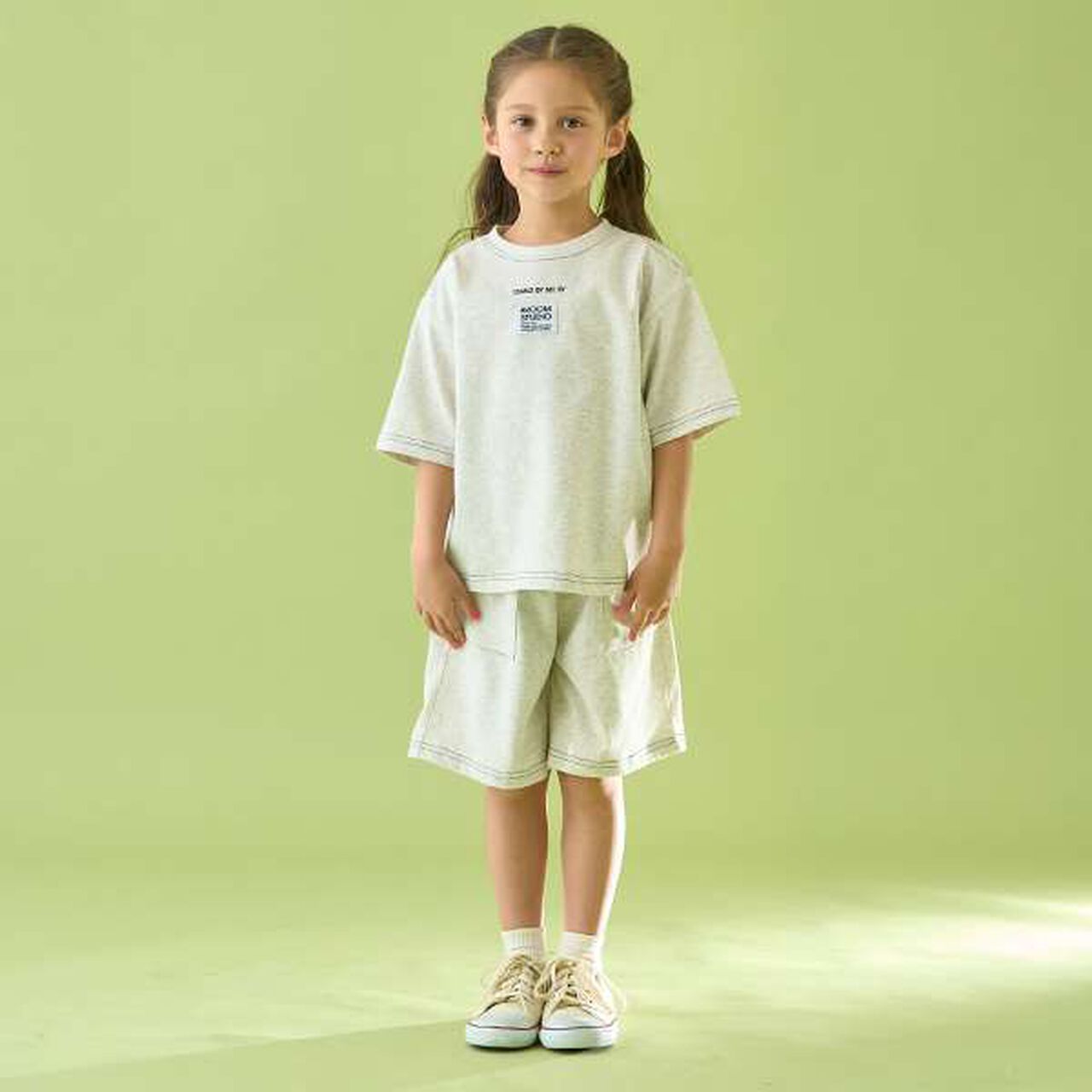 [Coordinatable Setup] [Kaiteki Tenjiku] Contrast Stitching 5-Length Pants,Deep blue, large image number 30