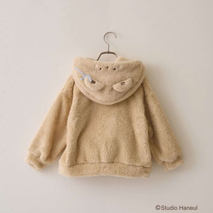 [Studio Hanul] Pam & Tarte Fluffy Zip Parka,Beige, medium image number 4