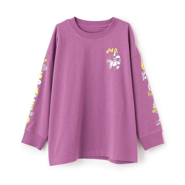 100% Cotton Assorted Sleeve Printed Long Sleeve T-Shirt,Cinnamon, medium image number 17