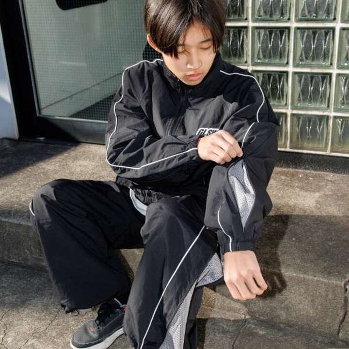[GLSW.] Nylon Zip-Up Outerwear (Set Up Compatible),Charcoal gray, medium image number 11