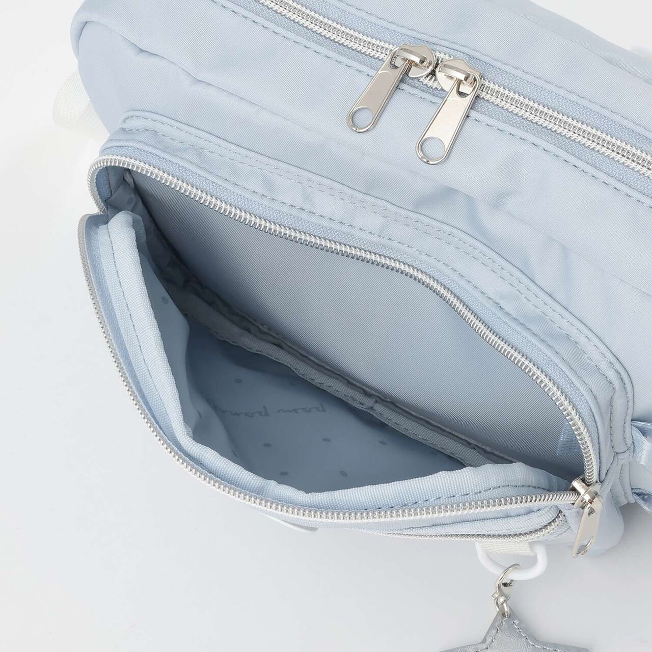 Casual Shoulder Bag with Bottle Holder,Light blue, large image number 7