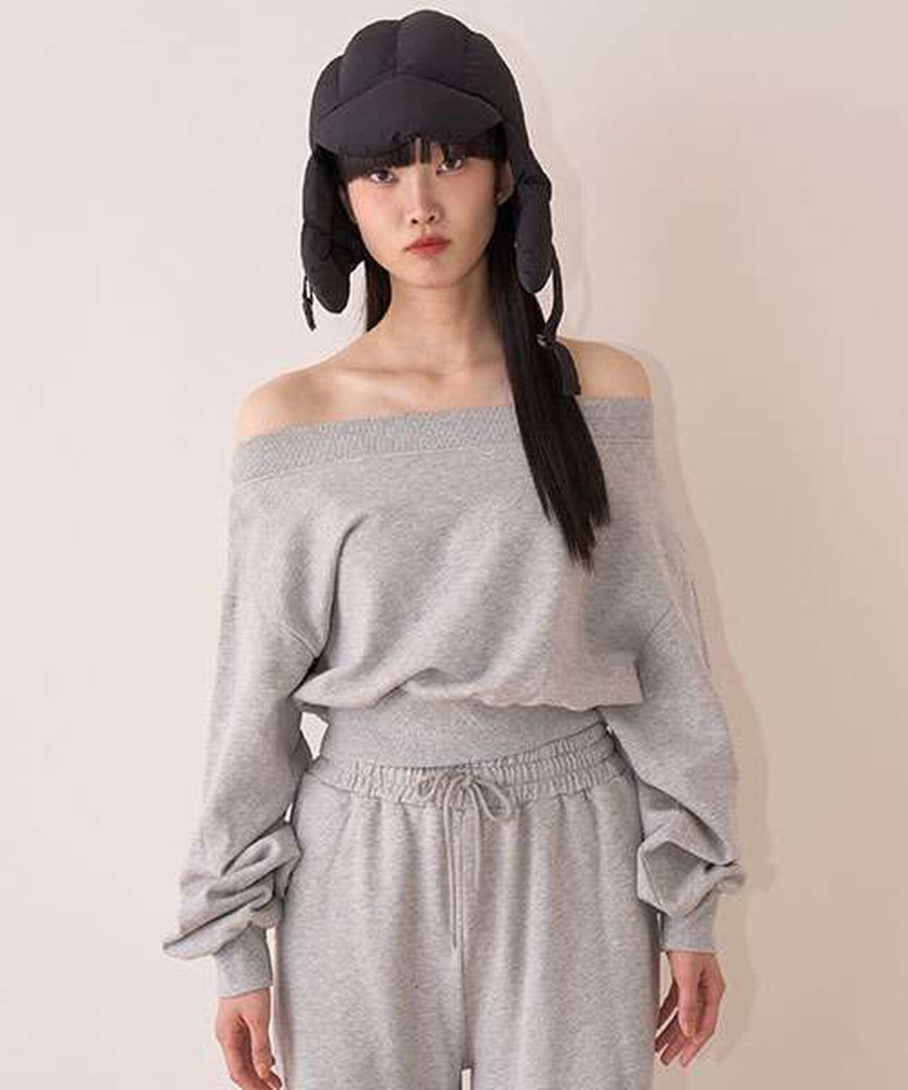 Off-Shoulder Sweatshirt Pullover,Purple, large image number 19