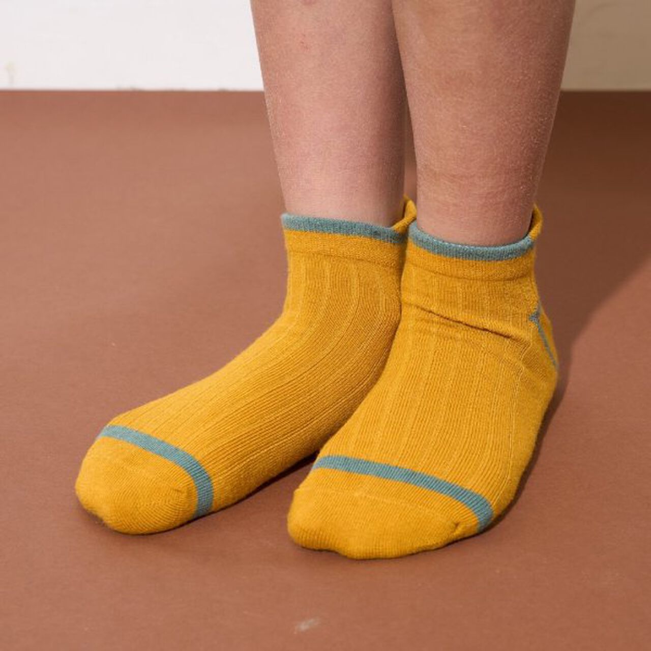 Bi-Color Ankle Socks,Moderate blue, large image number 10