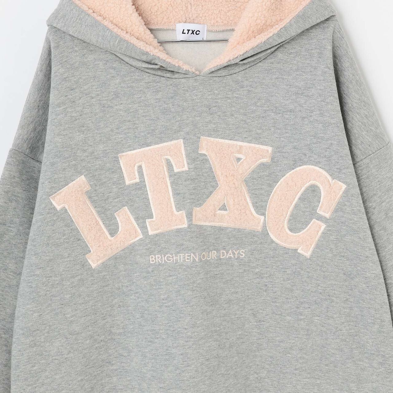 [LTXC] 100% Cotton Wool Lined Boa Logo Hoodie,Black, large image number 12