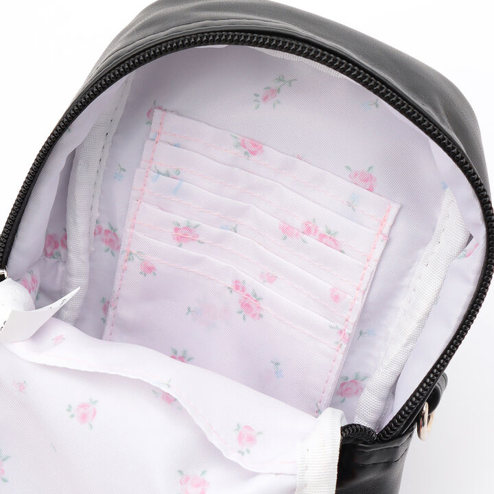 Mezzo Piano Mama Frill Ribbon Smartphone Shoulder Bag,Black, medium image number 6