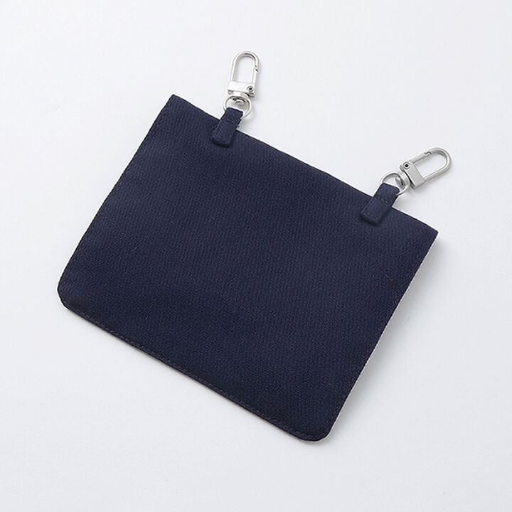 Pleated Skirt-Pants with Detachable Pocket,Navy, medium image number 9