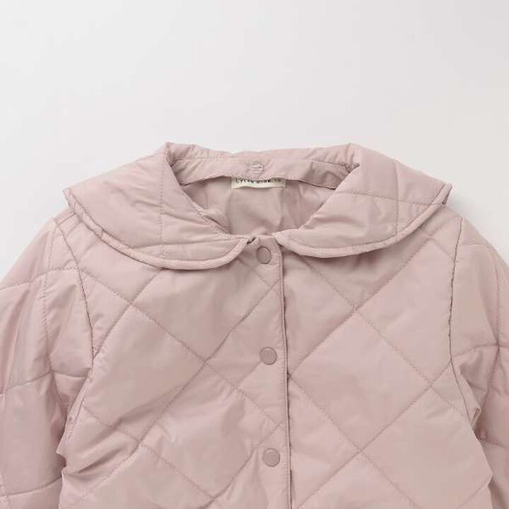 Quilted Bomber Jacket with Removable Sailor Collar,Charcoal gray, medium image number 7