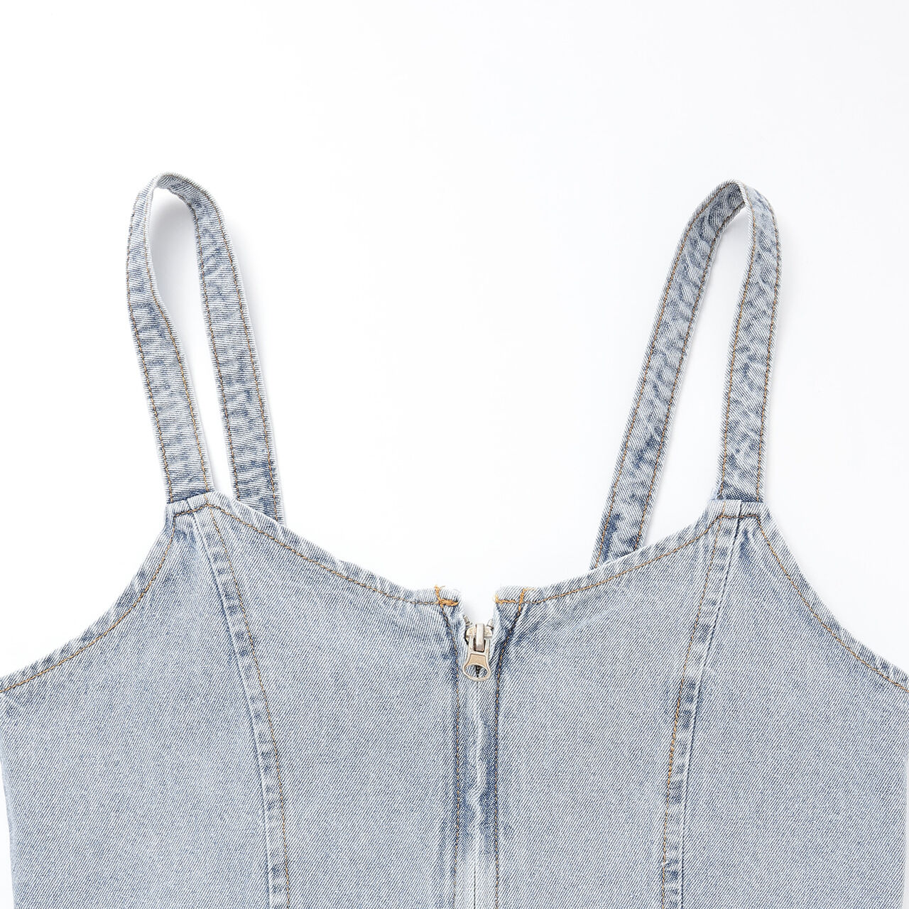 Denim Skirt Set,Blue, large image number 3