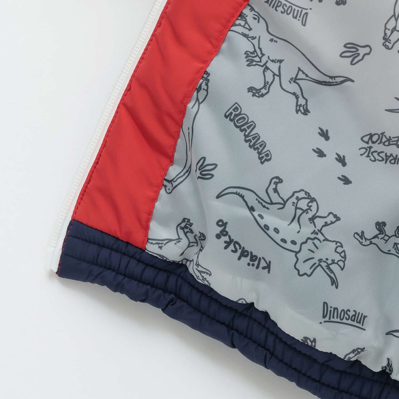 Dinosaur 3 WAY Bomber Jacket,Khaki, large image number 9