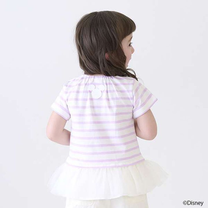 Disney Striped Appliqu&eacute; T-Shirt,Lavender, medium image number 12