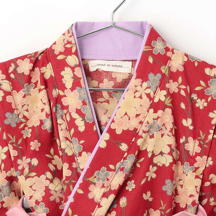 Girls Hakama Set [Made in Japan],Red, medium image number 3