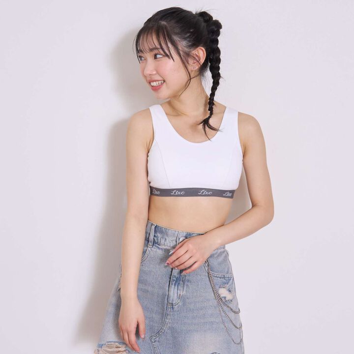 [LTXC] Tank-Style Half Top,Yellow, medium image number 1