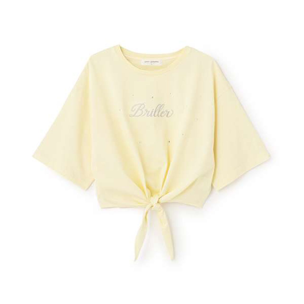 Front Tie Logo T-Shirt,White, large image number 10