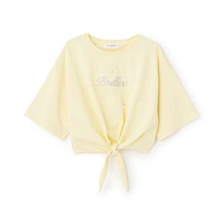 Front Tie Logo T-Shirt,White, medium image number 10