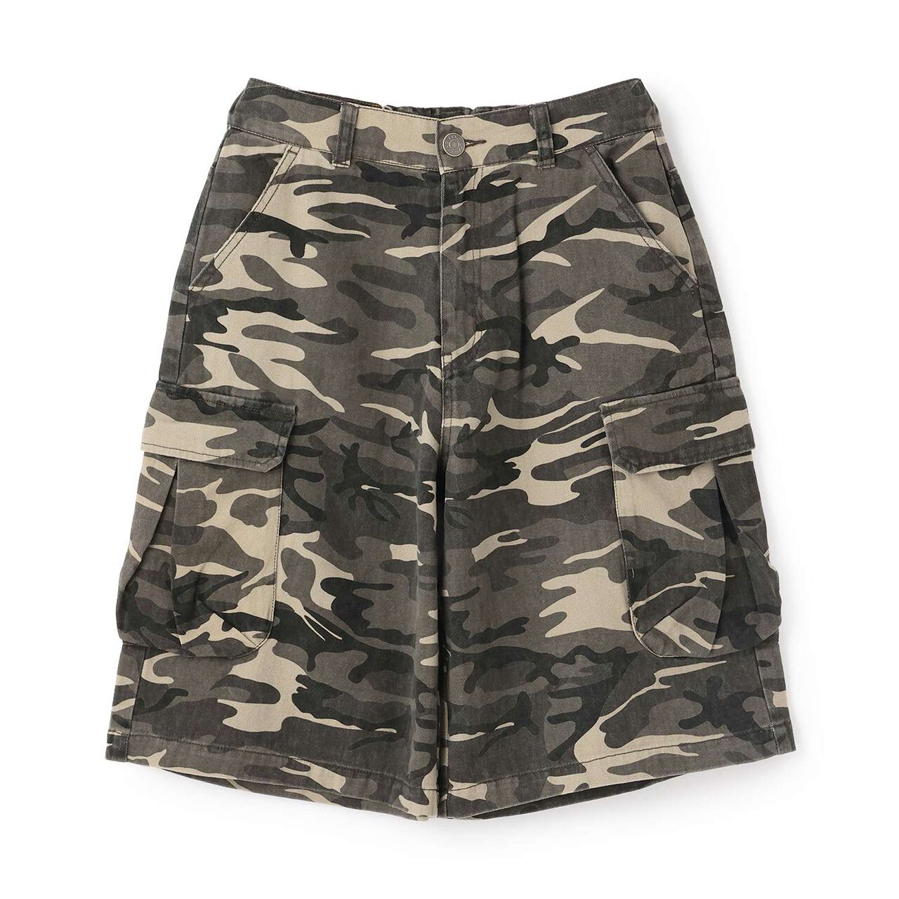 [LTXC] Camouflage Half Cargo Pants,Khaki, large image number 2