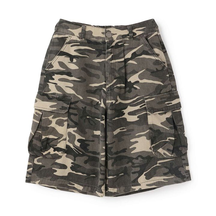 [LTXC] Camouflage Half Cargo Pants,Khaki, medium image number 2