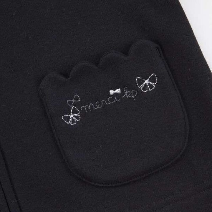 KP Scallop Trim Pocket Shaggy Lining Zip-Up (90-140),Black, medium image number 8