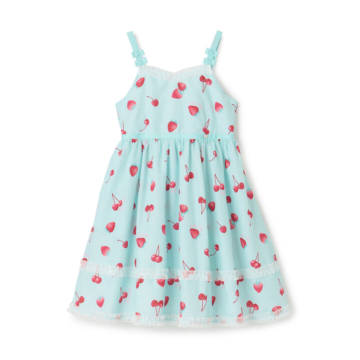 Strawberry Cherry Polka Dot Camisole Dress,, medium