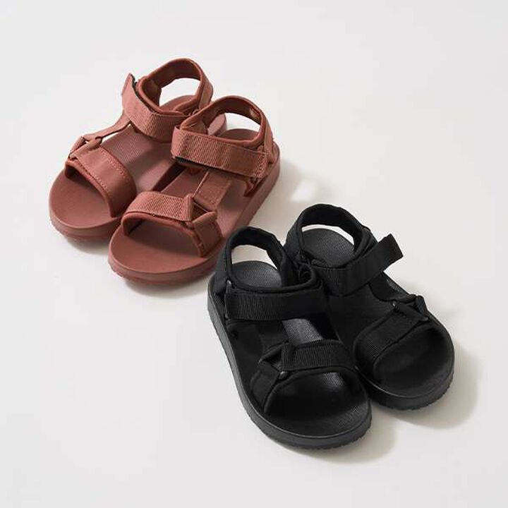 Tape Sandals,Black, medium image number 1