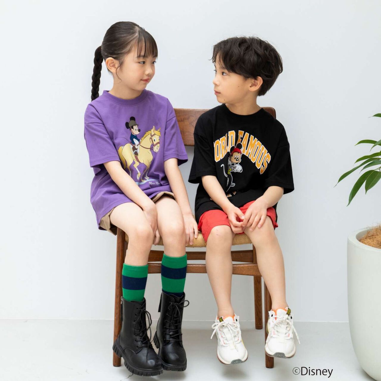 [Parent-Child Matching] [Disney] Sports Short-Sleeve T-Shirt,White, large image number 10