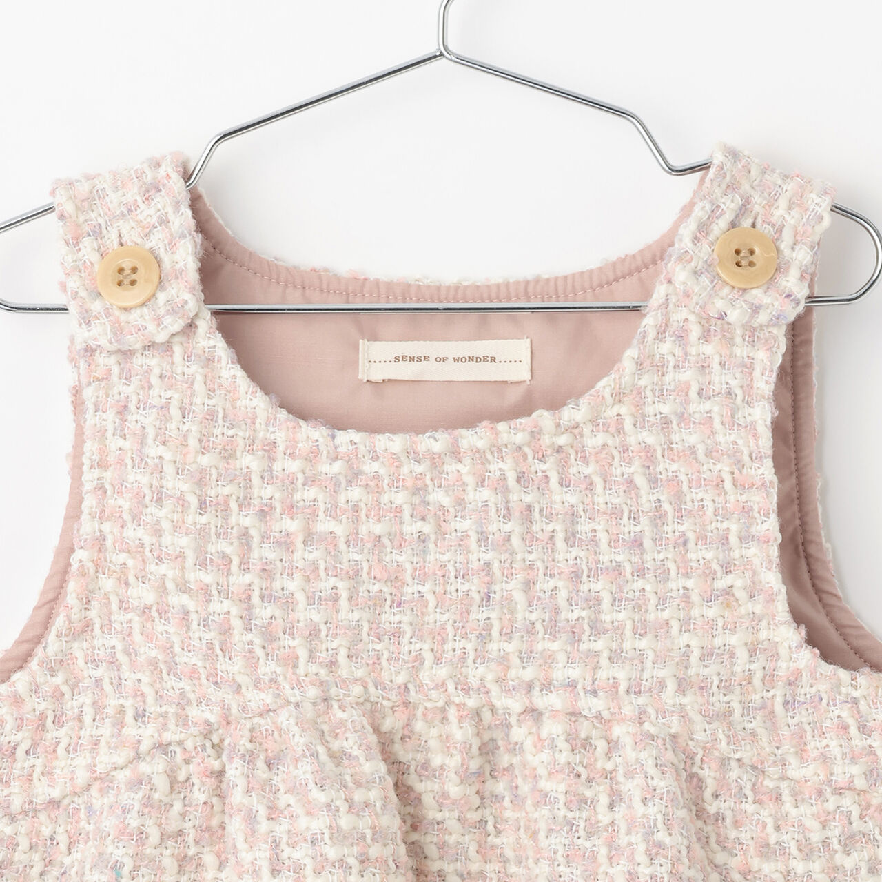 Roving Jumper Skirt,Beige, large image number 2